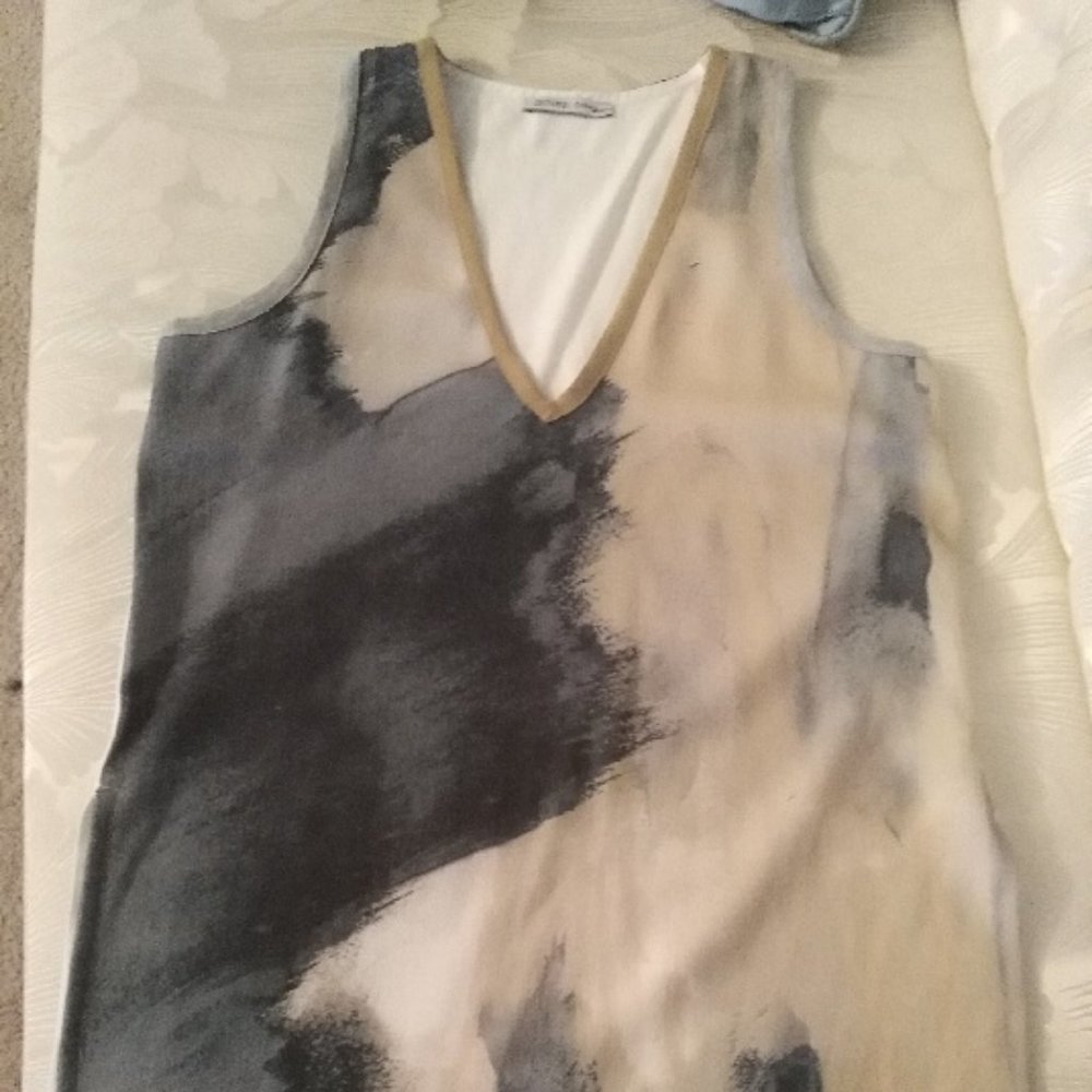Zara Sleeveless V-Neck Top